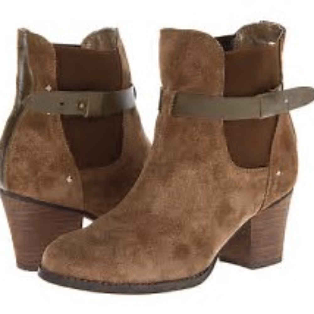 Sbicca Women's Secret Booties, EUC, Sz 10, Khaki